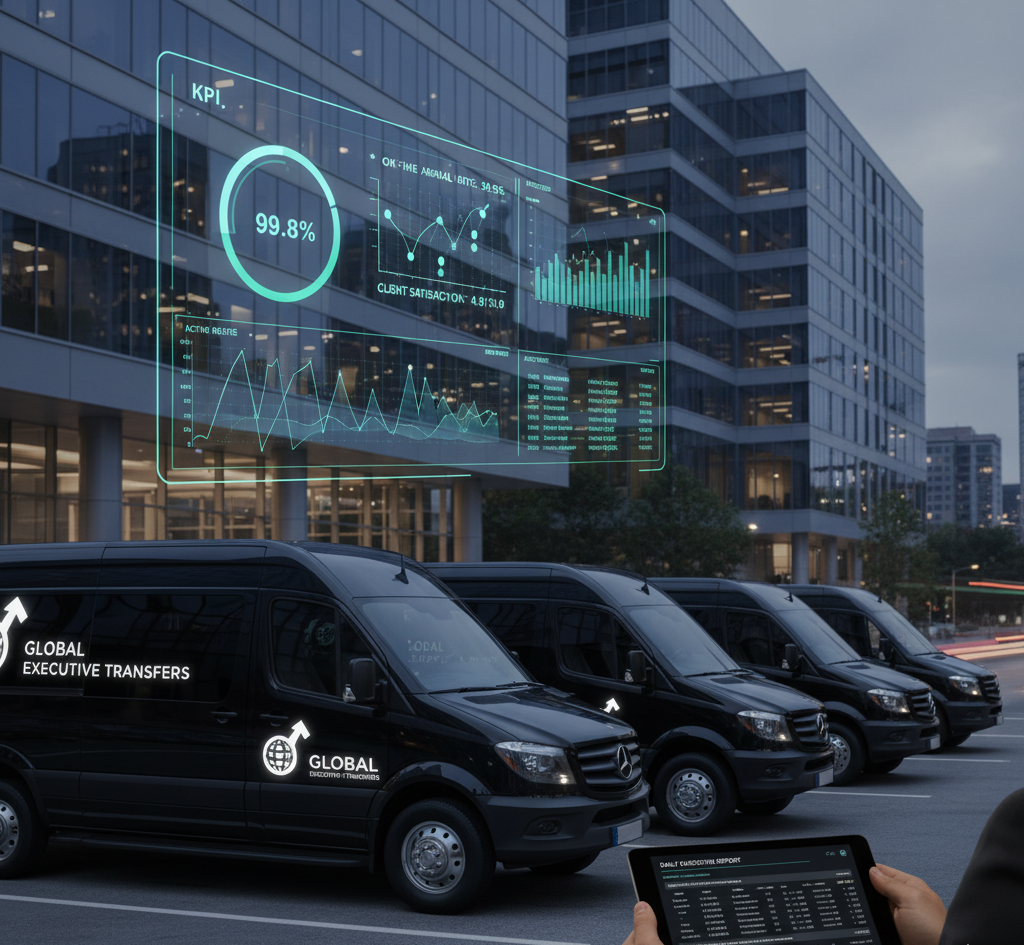 dashboard de KPIs y métricas de transporte logístico con análisis de rendimiento